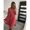Šaty elegantní letní bez rukávu dámské (S/M/L ONE SIZE) ITALSKÁ MÓDA IMHMS23NELA/DU (Velikost M/L, Barva béžová)