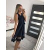 Šaty elegantní letní bez rukávu dámské (S/M/L ONE SIZE) ITALSKÁ MÓDA IMHMS23NELA/DU (Velikost M/L, Barva béžová)
