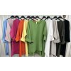 Tunika oversize dlouhý rukáv dámská (L/XL ONE SIZE) ITALSKÁ MÓDA IMPLI2437796/DU (Velikost L/XL, Barva tmavě růžová)