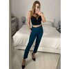 Kalhoty elegantní dlouhé dámské (S/M ONE SIZE) ITALSKÁ MÓDA IMPLI241703/DU (Velikost S/M/L, Barva béžová)