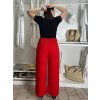 Kalhoty dlouhé oversize dámské (S/M/L ONE SIZE) ITALSKá MODA IM32419112/DU (Velikost M/L, Barva béžová)
