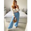 Kalhoty dlouhé oversize dámské (S/M/L ONE SIZE) ITALSKá MODA IM32419112/DU (Velikost M/L, Barva béžová)
