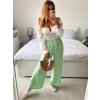 Kalhoty dlouhé oversize dámské (S/M/L ONE SIZE) ITALSKá MODA IM32419112/DU (Velikost M/L, Barva béžová)