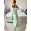 Kalhoty dlouhé oversize dámské (S/M/L ONE SIZE) ITALSKá MODA IM32419112/DU (Velikost M/L, Barva béžová)