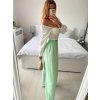 Kalhoty dlouhé oversize dámské (S/M/L ONE SIZE) ITALSKá MODA IM32419112/DU (Velikost M/L, Barva béžová)