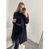 Kabát beránkový flaušový dlouhý rukáv dámský (S/M/L ONE SIZE) ITALSKÁ MÓDA IMT22017/DR (Velikost M/L, Barva béžová)