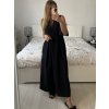 Šaty košilové krátký rukáv dámské (S/M/L ONE SIZE) ITALSKÁ MÓDA IMWCA24345/DU (Velikost S/M/L, Barva Černá)
