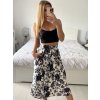 Sukně středně krátká dámská (S/M ONE SIZE) ITALSKÁ MÓDA IMM24M3154-6/DU (Velikost S/M/L, Barva Černo-bílá)