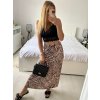 Sukně dlouhá dámská (S/M/L ONE SIZE) ITALSKÁ MÓDA IMM24M279-2/DUR (Velikost S/M/L, Barva hnědá leopard)