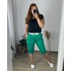Kraťasy šortky strečové dámské nadrozměr (54/56 ONE SIZE) ITALSKÁ MÓDA IM424432/DR (Velikost 54/56, Barva Černá)