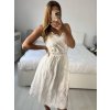Šaty letní boho krajkové na ramínka dámské (S/M ONE SIZE) ITALSKÁ MÓDA IMPEM231128/DU (Velikost S/M/L, Barva bílá)