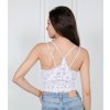 Top/tílko krajkové na ramínka dámské (S/M ONE SIZE) ITALSKÁ MÓDA IMPBB22136hb/DUR (Velikost S/M/L, Barva béžová)