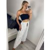 Kalhoty harémky letní dlouhé dámské (S/M/L ONE SIZE) ITALSKÁ MÓDA IM324122/DU (Velikost M/L, Barva bílá)