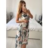 Šaty dlouhé elegantní šifonové bez rukávu dámské (S/M ONE SIZE) ITALSKÁ MÓDA IM424JULIE-5/DU (Velikost S/M/L, Barva bílá)