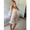 Přehoz krajkový letní přes plavky dámský (S/M/L ONE SIZE) ITALSKÁ MÓDA ORC24QZ36/DU (Velikost M/L, Barva bílá)