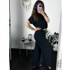 Souprava letní tunika  a kalhoty dámské (S/M ONE SIZE) ITALSKá MóDA IM424543/DR (Velikost S/M/L, Barva béžová)