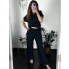 Souprava letní tunika  a kalhoty dámské (S/M ONE SIZE) ITALSKá MóDA IM424543/DR (Velikost S/M/L, Barva béžová)