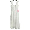 Šaty dlouhé letní na ramínka dámské (S/M ONE SIZE) ITALSKÁ MÓDA IMPBB24B25068/DUR (Velikost S/M/L, Barva bílá)