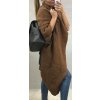 Cardigan svetr pletený bez rukávů dámský (S/M/L ONE SIZE) ITALSKá MóDA IMC21624/DR (Velikost S/M/L, Barva růžová světlá)