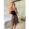 Kraťasy šortky dámské (S/M ONE SIZE) ITALSKÁ MÓDA IMPMD246334/DU (Velikost S/M/L, Barva hnědá leopard)