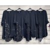 Šaty teplé s flitry oversize dlouhý rukáv dámský (42/44/46 onesize) italská móda  IMWMY2437347/DR (Velikost 42/44/46, Barva Černá)