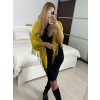 Šála kašmírová dámská (one size 110x110cm) CASHMERE DELFIN DEL23CHZ-104/DU (Velikost ONE SIZE, Barva Černá)