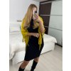 Šála kašmírová dámská (one size 110x110cm) CASHMERE DELFIN DEL23CHZ-104/DU (Velikost ONE SIZE, Barva Černá)