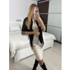 Šála kašmírová dámská (one size 110x110cm) CASHMERE DELFIN DEL23CHZ-104/DU (Velikost ONE SIZE, Barva Černá)