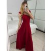 Šaty dlouhé elegantní společenské třpytivé na ramínka dámské (S/M/L ONE SIZE) ITALSKÁ MÓDA IM424771/DU (Velikost S/M, Barva zelená)