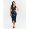 Šaty elegantní společenské na ramínka dámské (S/M ONE SIZE) ITALSKÁ MÓDA IMPSH246479/DR (Velikost S/M, Barva Černá)
