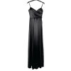 Šaty dlouhé letní na ramínka dámské (XS/S/M ONE SIZE) ITALSKÁ MÓDA IMPBB24B24780/DUR (Velikost XS/S/M, Barva Černá)