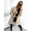 Bunda kabát parka šustáková větrovka dámská (M/L ONE SIZE) ITALSKÁ MÓDA IMD22641/DU (Velikost M/L, Barva béžová)