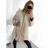 Bunda kabát parka šustáková větrovka dámská (M/L ONE SIZE) ITALSKÁ MÓDA IMD22641/DU (Velikost M/L, Barva béžová)