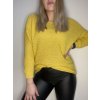 Svetr pletený dlouhý netopýří rukáv dámský (UNI S-L) TURECKÁ MÓDA TM922STAR (Velikost M/L, Barva béžová)