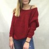 Svetr pletený dlouhý netopýří rukáv dámský (UNI S-L) TURECKÁ MÓDA TM922STAR (Velikost M/L, Barva béžová)