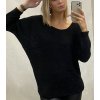 Svetr pletený dlouhý netopýří rukáv dámský (UNI S-L) TURECKÁ MÓDA TM922STAR (Velikost M/L, Barva béžová)