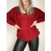 Svetr pletený dlouhý netopýří rukáv dámský (UNI S-L) TURECKÁ MÓDA TM922STAR (Velikost M/L, Barva béžová)