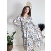 Šaty letní elegantní dlouhý rukáv dámské (S/M ONE SIZE) ITALSKÁ MÓDA IMD23114/DUR (Velikost S/M/L, Barva červená)