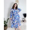 Šaty letní elegantní dlouhý rukáv dámské (S/M ONE SIZE) ITALSKÁ MÓDA IMD23114/DUR (Velikost S/M/L, Barva červená)
