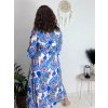 Šaty letní elegantní dlouhý rukáv dámské (S/M ONE SIZE) ITALSKÁ MÓDA IMD23114/DUR (Velikost S/M/L, Barva červená)