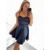 Šaty elegantní společenské na ramínka dámské Lolita (XS/S ONE SIZE) ITALSKá MóDA IM322461/DUR (Velikost XS/S, Barva béžová)