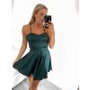 Šaty elegantní společenské na ramínka dámské Lolita (XS/S ONE SIZE) ITALSKá MóDA IM322461/DUR (Velikost XS/S, Barva béžová)