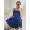 Šaty elegantní společenské na ramínka dámské Lolita (XS/S ONE SIZE) ITALSKá MóDA IM322461/DUR (Velikost XS/S, Barva béžová)