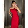 Šaty dlouhé elegantní společenské třpytivé na ramínka dámské (S/M/L ONE SIZE) ITALSKÁ MÓDA IMPSH2593328 (Velikost S/M/L, Barva Černá)