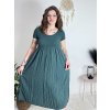 Šaty krátké letní krátký rukáv dámské (S/M/L ONE SIZE) ITALSKÁ MÓDA IM425MARIA-L/DUR (Velikost S/M, Barva béžová)