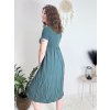 Šaty krátké letní krátký rukáv dámské (S/M/L ONE SIZE) ITALSKÁ MÓDA IM425MARIA-L/DUR (Velikost S/M, Barva béžová)