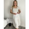 Šaty krátké letní krátký rukáv dámské (S/M/L ONE SIZE) ITALSKÁ MÓDA IM425MARIA-L/DUR (Velikost S/M, Barva béžová)