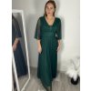 Šaty společenské elegantní třpitivé 3/4 rukáv dámské (S/M/L ONE SIZE) ITALSKá MODA IMS25KRISTA/DR (Velikost S/M/L, Barva Černá)