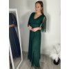 Šaty společenské elegantní třpitivé 3/4 rukáv dámské (S/M/L ONE SIZE) ITALSKá MODA IMS25KRISTA/DR (Velikost S/M/L, Barva Černá)