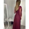 Šaty společenské elegantní třpitivé 3/4 rukáv dámské (S/M/L ONE SIZE) ITALSKá MODA IMS25KRISTA/DR (Velikost S/M/L, Barva Černá)
